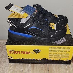 Herman Survivors Cary Soft Toe Work Shoes 8.5 Mens Slip Resistant